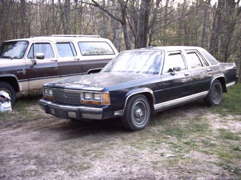 1990 Ford Crown Victoria LTD - Side-view in the yard