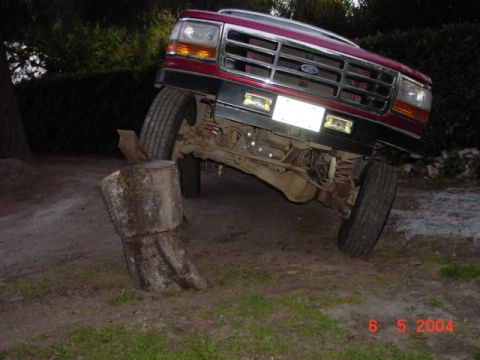 1992 Ford F-150 - This 1992 Ford F-150 is navigating an off-road obstacle course.