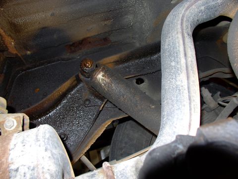 1986 Ford Bronco - I wire brushed the threads and basted them with penetrating oil a few weeks ahead. Note that beautiful mandrel bent Dynomax 2 1/2" tailpipe…
