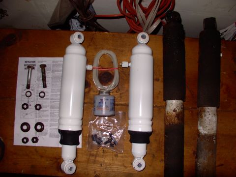 1986 Ford Bronco - All you need now is your 3/4" weapon of choice. The old shocks were so whipped you could depress them with one finger....and fast. Lube all…