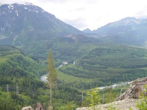 1987 Ford Bronco - another great view from ontop one of the logging roads