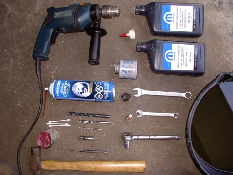 1986 Ford Bronco - Most of the tools I needed to do the deed.
