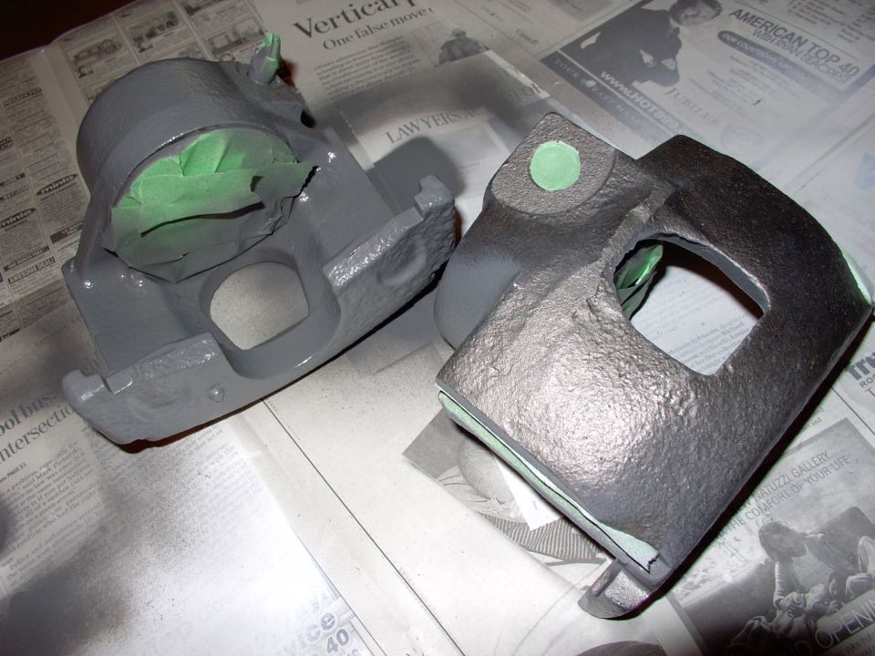 I couldn't help myself ! New calipers were $25 CDN. Painted them Ford valve cover gray to ward off the salt for few years.  If even one of them was dragging they should pay for themselves in mileage improvements, right?
