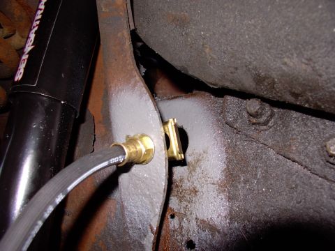 1986 Ford Bronco - Set in place, just push/tap them home. The six sided frame hole accepts the hose only one way so relax and turn it until it goes through.
