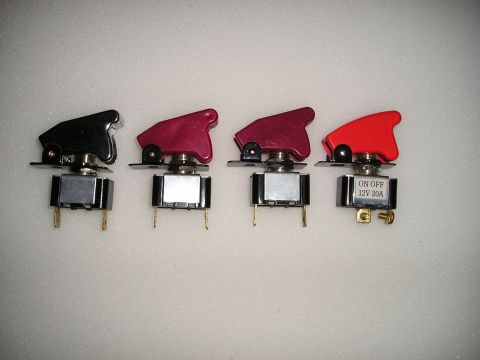 1996 Ford Bronco - Four toggle switches are shown, including one with "ON OFF 12V 20A" text.