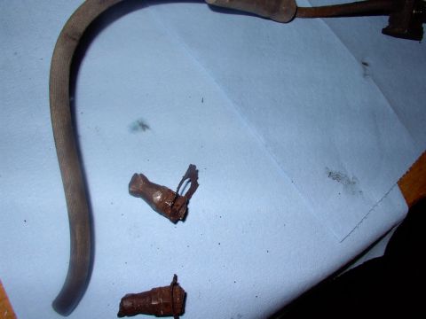 1986 Ford Bronco - This is why I was replacing the hoses. I had to cut them off with a Sawzall as there was nothing left for the wrenches to grab onto. To the…