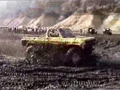 2000 Ford F-450 - Jeremiah doing some awsome 2wd action in the mud