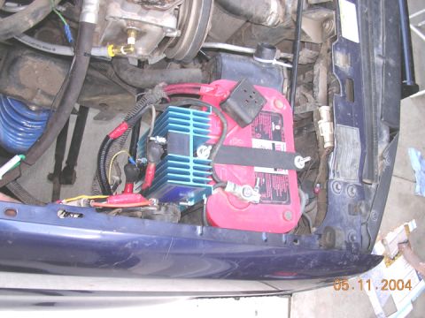 1994 Ford Bronco - fab'd a bracket for the iso behind the stock batt location