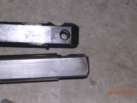 1994 Ford Bronco - had to modify the FR shaft to fit the old ujoint thats under the steering column. The FR sahft, a D shaped shaft, would fit right ithout a…