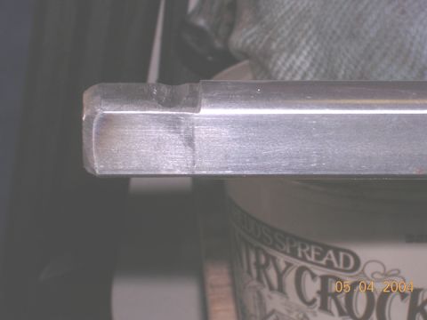 1994 Ford Bronco - ground to fit and recessed for the securing bolt