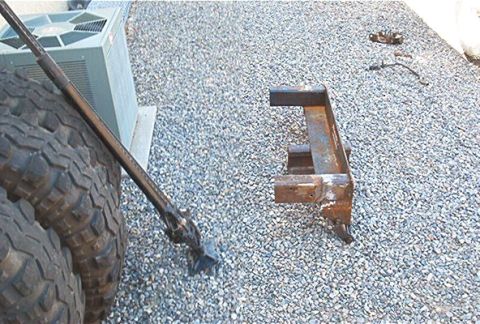 1986 Ford Bronco - I have to cut 3" from the square tube I used in order to move it in more.
