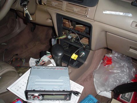 1993 Ford Taurus - an in-progress picture of my installation.