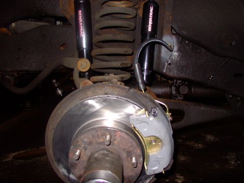 1986 Ford Bronco - Finished ! New rotors, Timkens wheel bearings, pads, calipers, sliders, brake hoses and lines from them to the union block under the master.