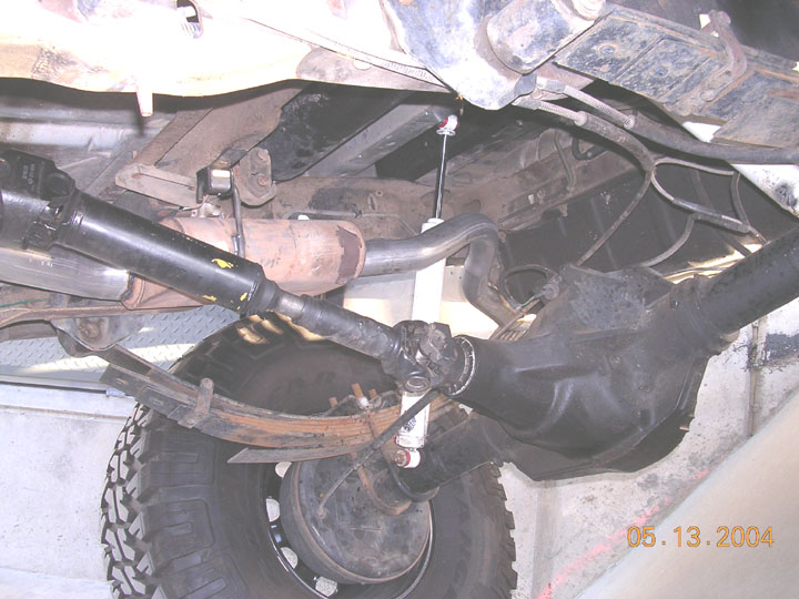 went to a local shop which charged too much to bend some pipe for me.  this is what they gave me.  when I relocated the shocks, i screwed the exhaust puipe "avenue"  I tried to stay with 3", but had to go to 2.5 to fit around the shock and the tank.  Not crazy about it, but the SOTP is more torque and definatley sounds throatier which adds major penis points.