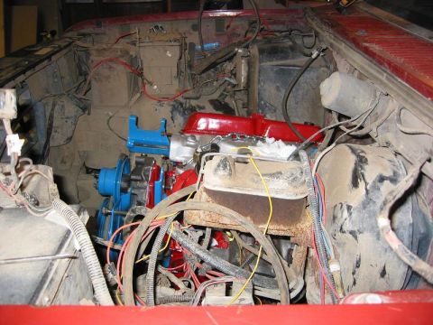 1985 Ford Bronco - Here's my old set up I threw together when I bought my winch. Notice the isolator on the fender.