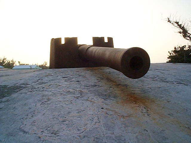 Cannon on a stone platform