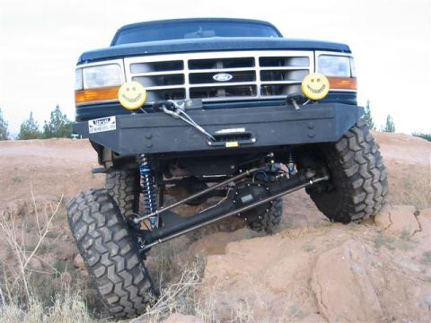 1994 Ford Bronco - This 1992 Ford Bronco is equipped with a heavy-duty bumper and suspension for off-road adventures.