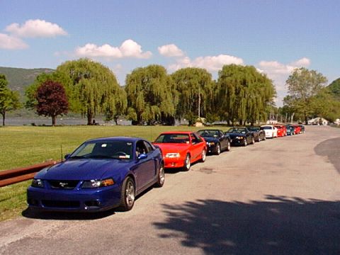 2000 Ford Mustang - Final destination....taking a break along the Hudson River, after cruising Storm King Road, southern NY state....