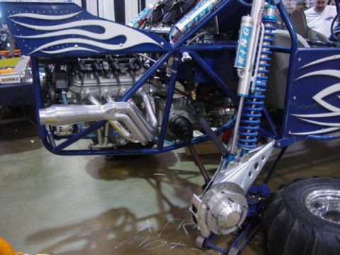 1992 Ford Bronco - Custom buggy shows off its V8 engine, headers, and suspension components.