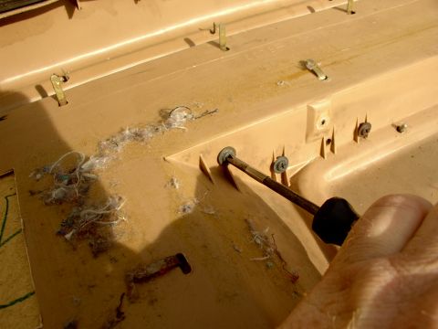 1986 Ford Bronco - These four screws hold in ....
