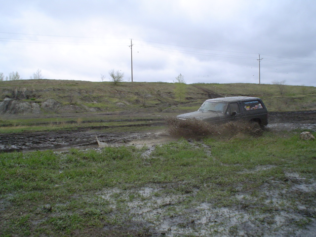 this proved to be very stupid!  No inner fender on the pass side ensured I had water in the air cleaner and distributor.