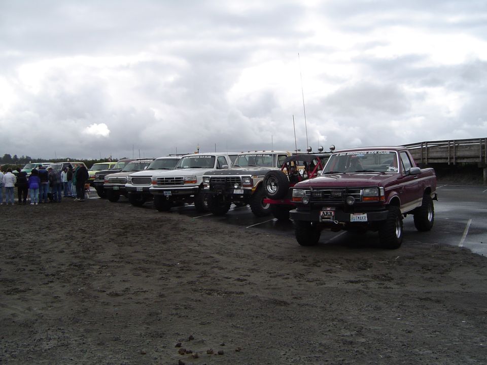 Gathering under the arch in Long beach Wa...5-22-04