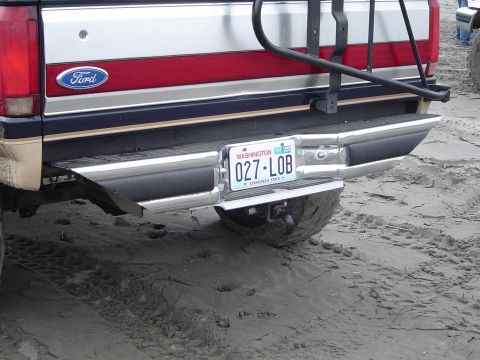 1989 Ford Bronco - Mikes newly cut bumper
