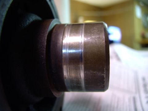 1986 Ford Bronco - 19 years and 230,000 + miles and the numerous TC cover seals had worn a groove into the harmonic balancer's snout. Even a new seal would le…
