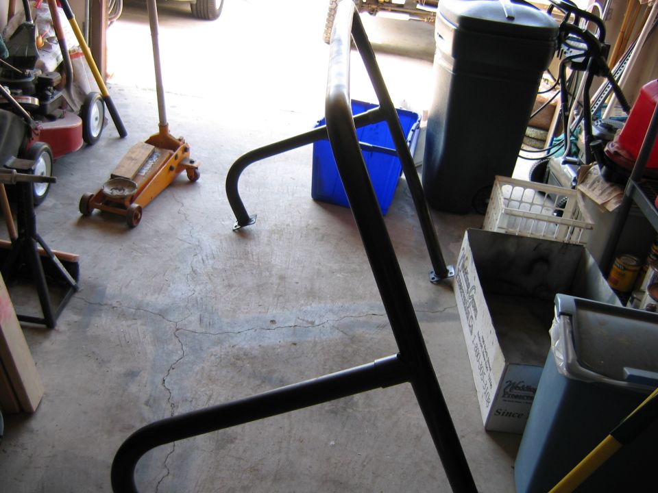 Another shot of the roll bar after I finished painting i.