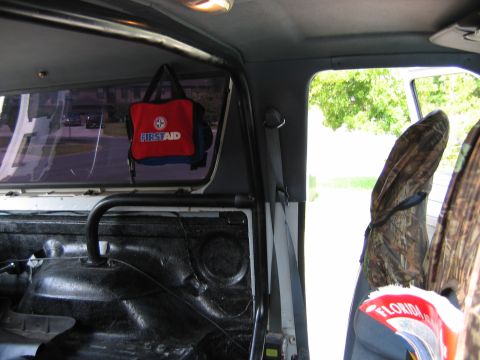 1992 Ford Bronco - Another shot of the test fitting I had to cut off the rear bolt for the seat belt mount to get it to mount where I wanted it. The grinder m…