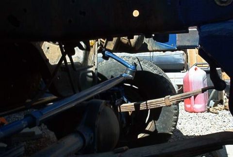 1986 Ford Bronco - Here is my drag link after taking 3" off the front and moving the Hanger 4" back