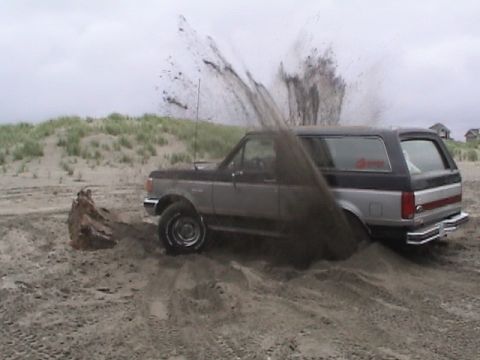 1994 Ford Explorer - Looks like Tim grew some wings and is trying to fly out. j/k