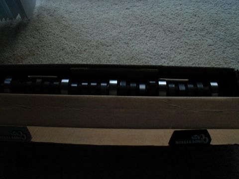 1988 Ford Bronco - Camshaft in its packaging, with "COMPETITION CAMS" branding visible on the box.