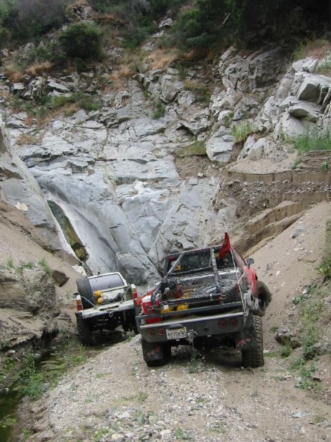 1985 Ford Bronco - ends at a water fall