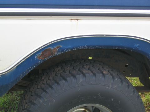1978 Ford Bronco - The rust over the wheel well