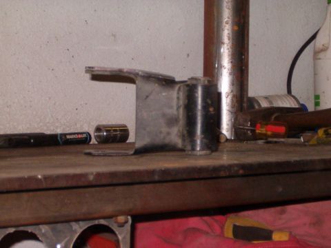 1988 Ford Bronco - pounded the tab down to mold with the hanger