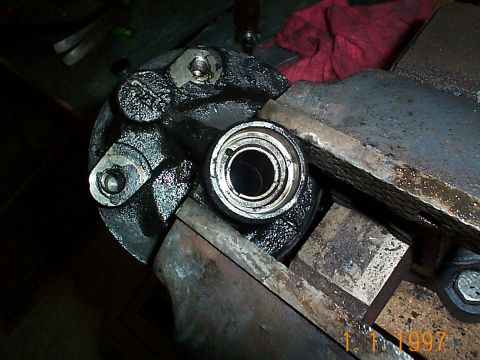 1992 Ford Bronco - Removing the shaft seal was a pain, I wound up using a small chisel and then pried it up.