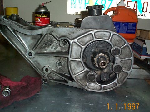 1992 Ford Bronco - Here the pump is reinstalled in the bracket, almost ready to put in the Bronco. Just need to put the pulley back on.