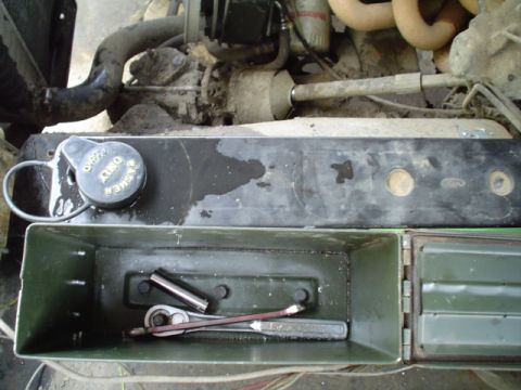 1981 Ford Bronco - put the cover on the ammo can and fill it with tools