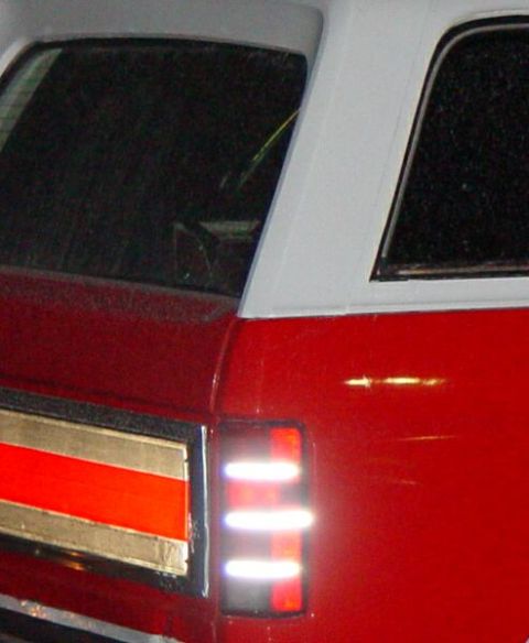 1985 Ford Bronco - reear view of reflective tape