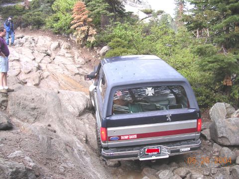 1994 Ford Bronco - another shot of Andy on walker