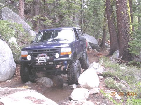 1994 Ford Bronco - me on the old sluice