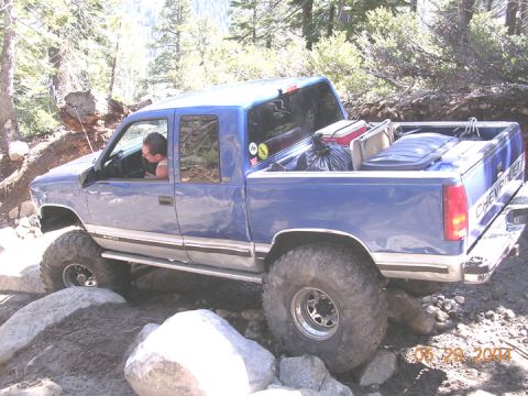 1994 Ford Bronco - here is Bill entering the Big Sluice drop/turn