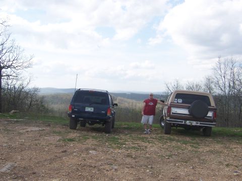 1984 Ford Bronco - Stopped at the top of the mountain to take in the view at Hot Springs ORV Park.
