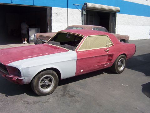 1967 Ford Mustang - some new bodywork before stripping