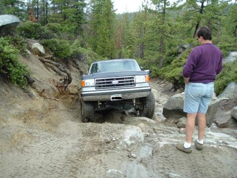 1989 Ford Bronco - climbing up out of the ellis creek area