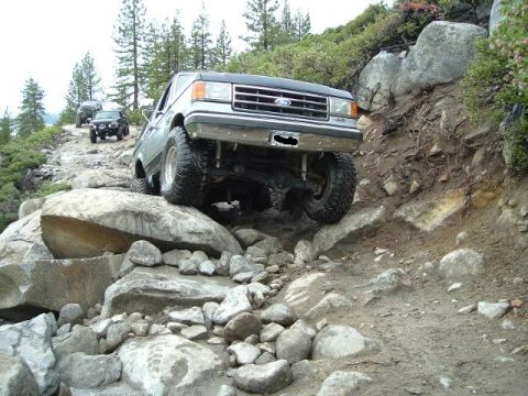 1989 Ford Bronco - me above ellis creek, where we camped for the first nite