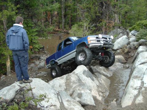 1989 Ford Bronco - he ended up getting denied, mostly because of all the standing water everywhere.