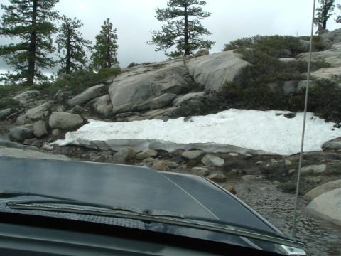 1989 Ford Bronco - there was still snow in some places