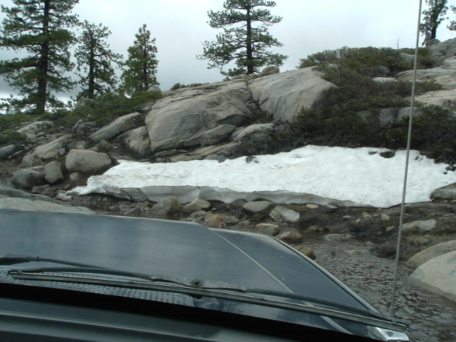 there was still snow in some places